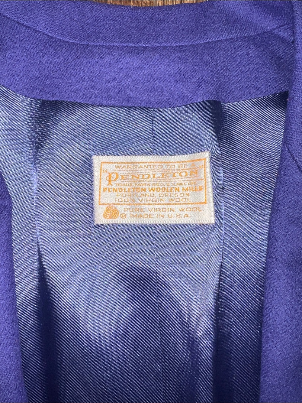 VTG Pendleton Blue Wool Blazer Jacket